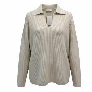 H&M Cream V-Neck Sweater NWT